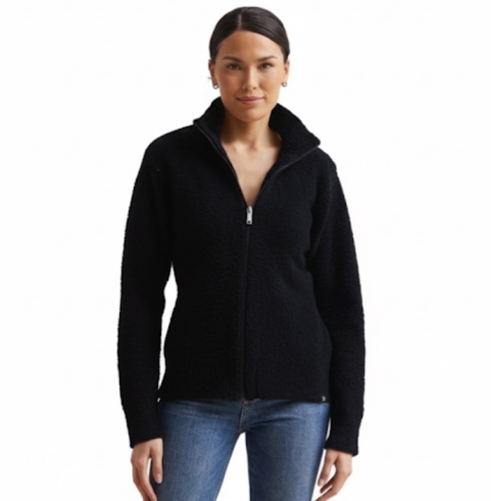 NWT! Kashmere Black Full Zip Sport Jacket Size Small - Picture 1 of 16